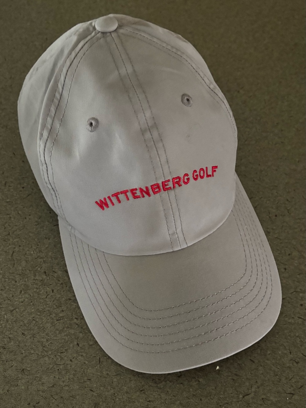 Wittenberg University Tigers Golf Hat Imperial Adjustable Grey/Red Embroidery